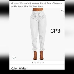 Brand New Grlasen Bow Knot Pencil Pants